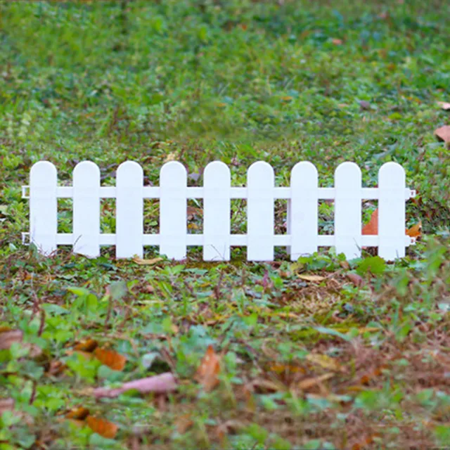 Kültéri Kerti Barkács Piket Kerítés Könnyen Felszerelhető Növényi Virágkerítés Fehér Cserepes Tájkert Dekorációja - Image 4