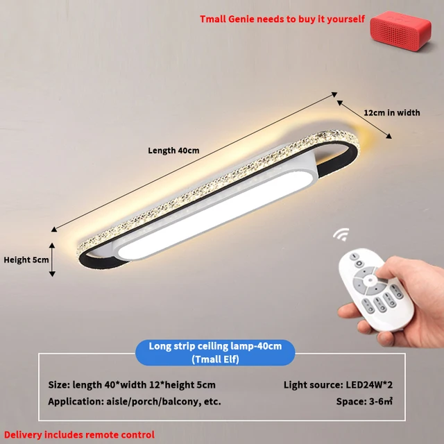 Led Ceil Light Rectangular For Kitchen Home Deco Chandelier Dining Bedrooms Sensor Lamp Modern Ceiling Lights For Living Room App