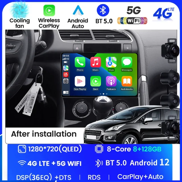 Auto Radio 7 Car Multimedia For PEUGEOT 3008 5008 2009-2016 Stereo GPS  CarPlay Player - AliExpress
