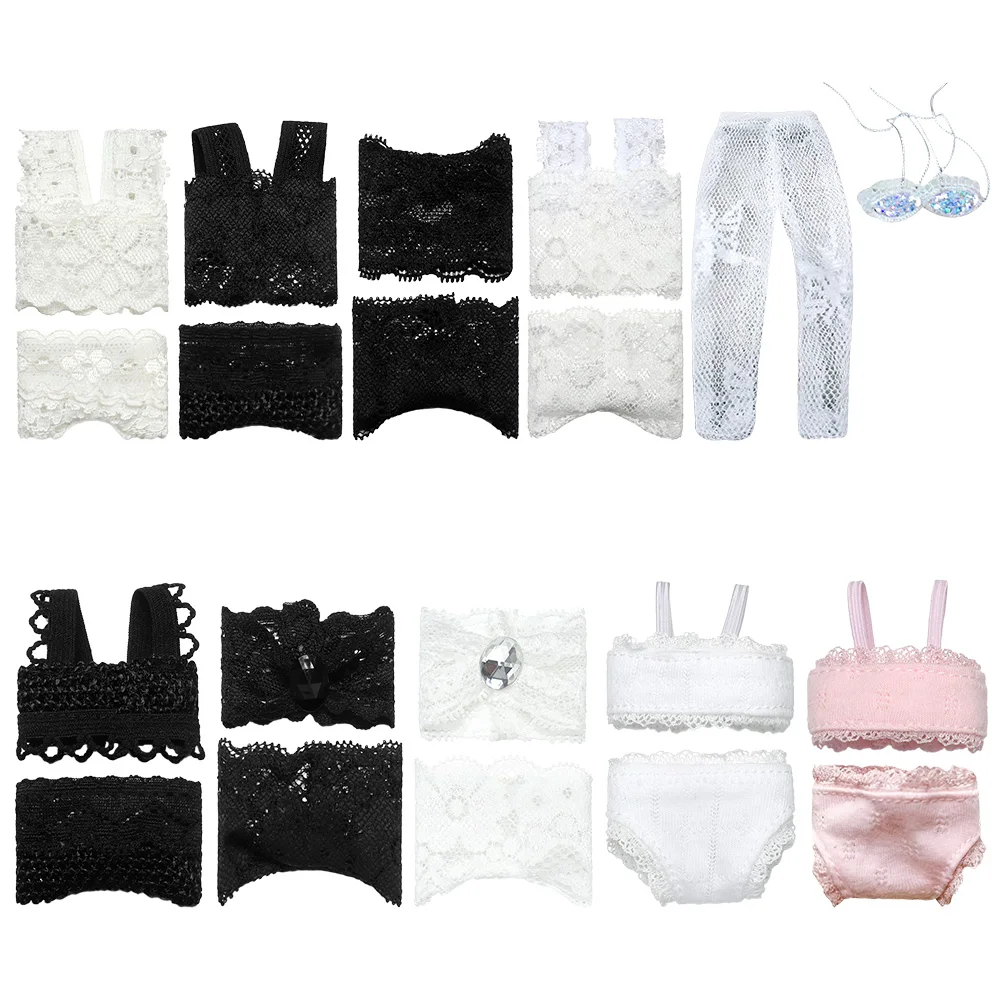 Misppro Lace Bra & Panty Set For 1/3 SD Doll | Black Lace Underwear For Ball Joint Dolls | BJD Clothing Accessories
