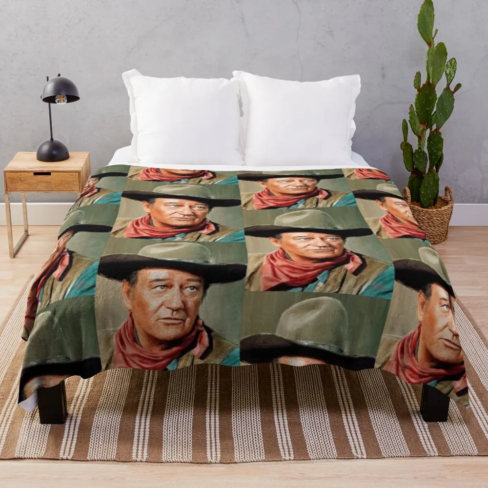 

Celebrity John Wayne 1 Throw Blanket Sofa Blankets Luxury Brand Blanket