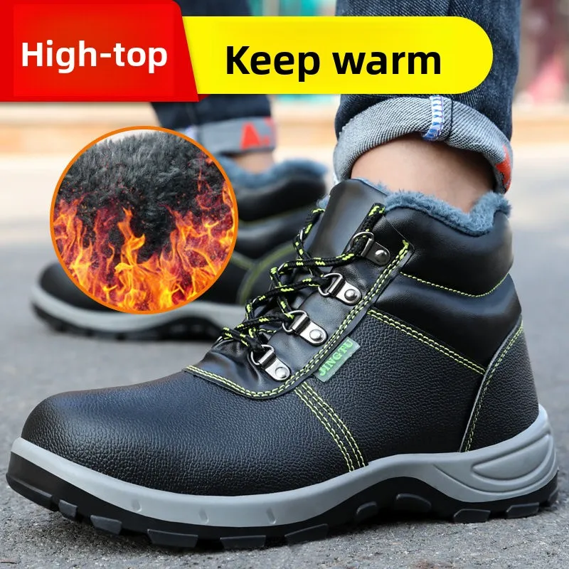 High Quality Safety Shoes for Men Woman Autumn Winter Thickened Warm Boots Woman Sneakers Anti-smashing Steel Toe Cap Puncture - Image 5
