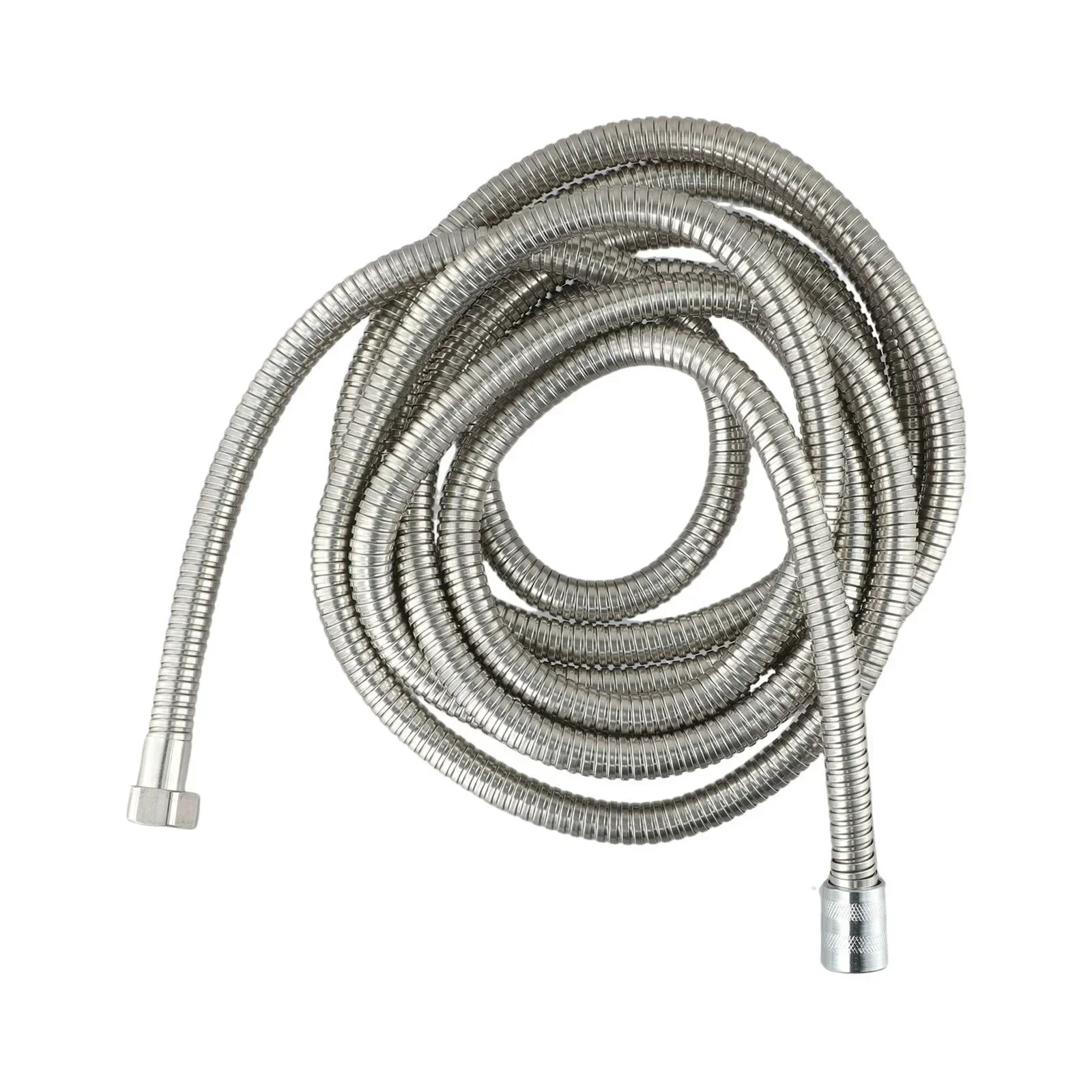 1pc Stainless Steel Flexible Shower Hose3M/4M/5M Shower Water Hose Extension Plumbing Pipe Pulling Tube Bathroom Accessories