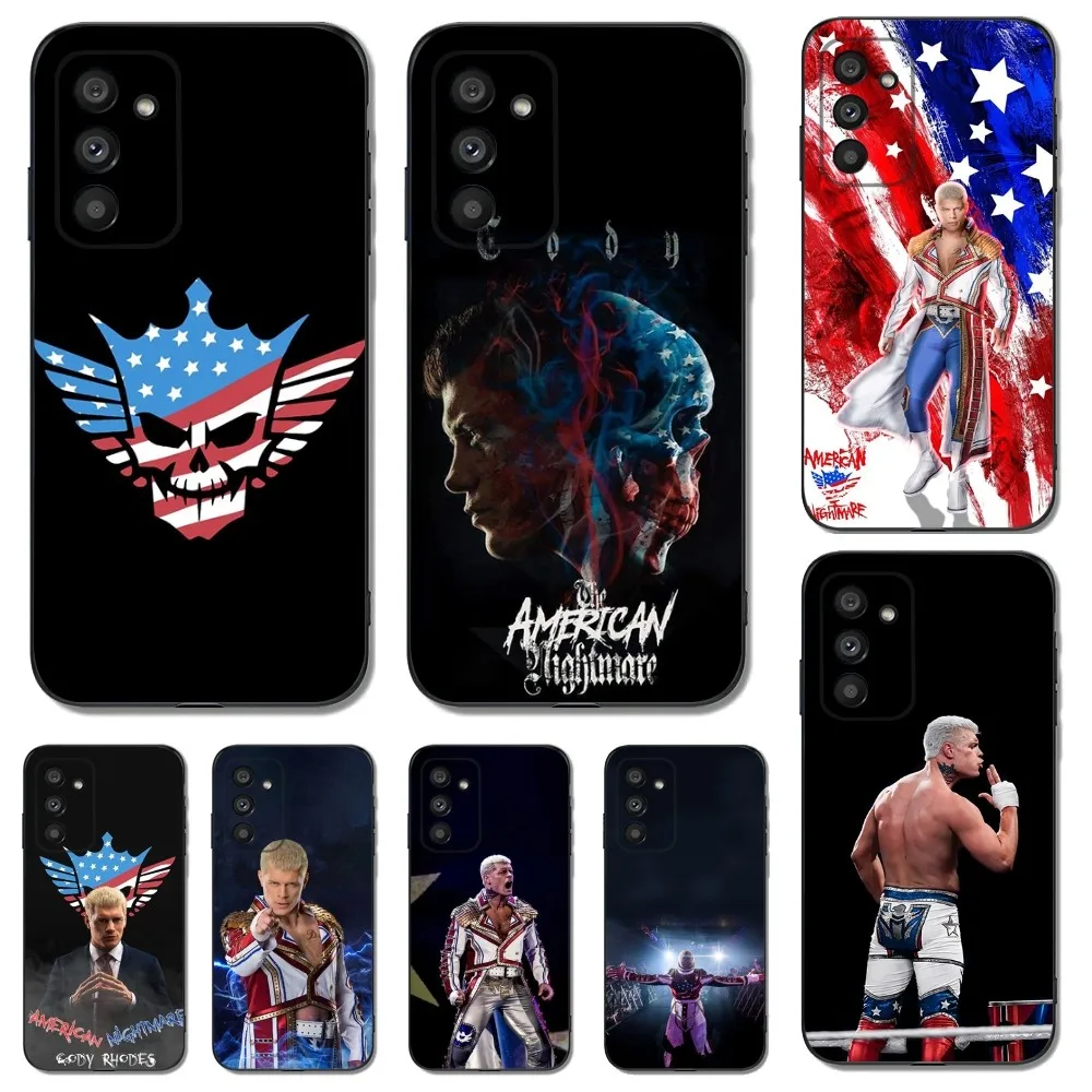 Custodia Per Telefono C-Cody R-Rhodes Per Samsungs23,S22,S21,S20 Ultra Pro S10,S30Plus,20 Cover Ultra Nera
