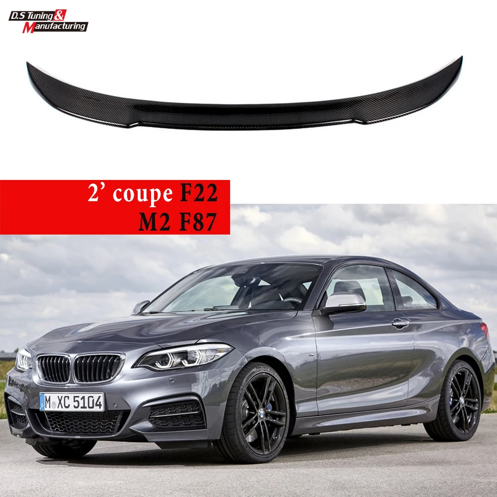 

Задний спойлер F22 F87 M2 из углеродного волокна крыло для BMW 2 серии Купе M235i 218i 220i 2014 -2019 автомобильный Стайлинг крышка багажника губы хвост