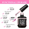 CHUNSHU 15ML Builder Nail Gel In A Bottle 6IN1 Neon Color Nail Construction Extension Gel Polish Clear Pink UV Led Base Top Coat 5