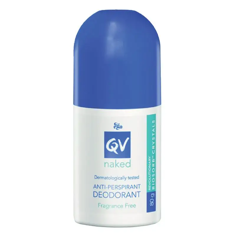 

Australia QV Naked Anti-Perspirant Deodorant Roll On 80g Fragrance Free Underarms Sensitive Skin