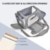 Portable Mesh Shoulder Bag  For Pets Cat Carrier Bags Outgoing Travel Pets Handbag Transport Bag Breathable 4