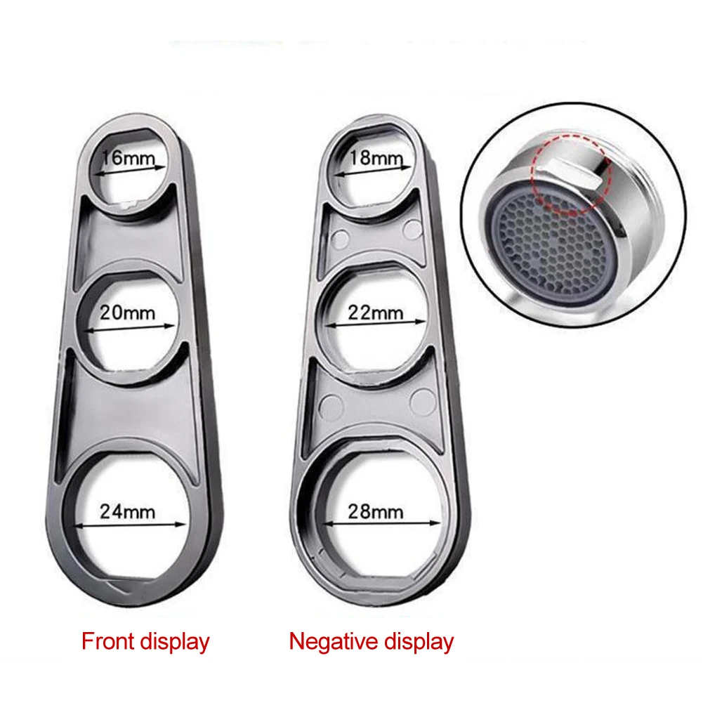 304 Stainless Steel Faucet Aerator Key Removal Wrench Tool For M22, M24 Recessed Aerator With Gear (2 Pack - View #9
