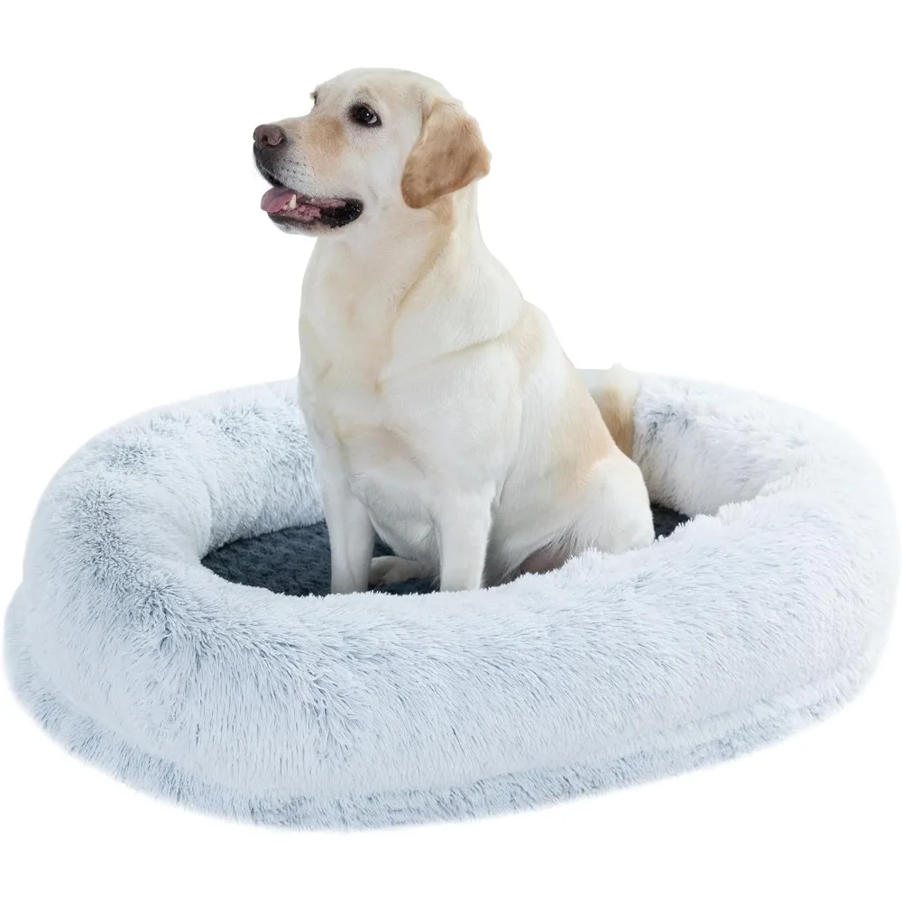 Dog Bed for Large Dogs,Orthopedic Dog Bed with Removable Washable Cover,Egg Crate Foam Pet Mat for Large,Jumbo,Medium,