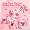 BORN PRETTY Jelly Nude Gel Nail Polish 10ml Light Pink Peach Translucent Color UV Light Cure Gel Varnish Nail Art DIY at Home 5