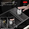 55cmx32cm 304 Nano Stainless Steel Hidden Sink Folding Faucet with Large Single Slot and Cover Plate Bar Counter Cup Washer 4