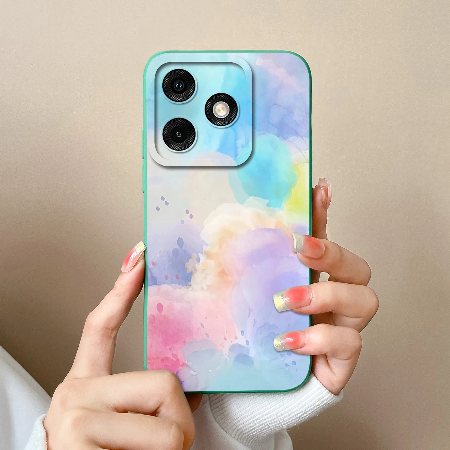 Soft Liquid Silicone Shockproof Back Cover - High Quality Lightweight Bumper Case, Various Styles Available
