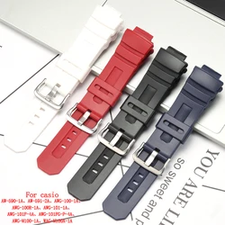 Natural Resin Strap For Casio AW-591 AW-590 AWG-M100 AWG-M101 AW-582B G-7700 Mens Waterproof Bracelet Watch Band Accessories