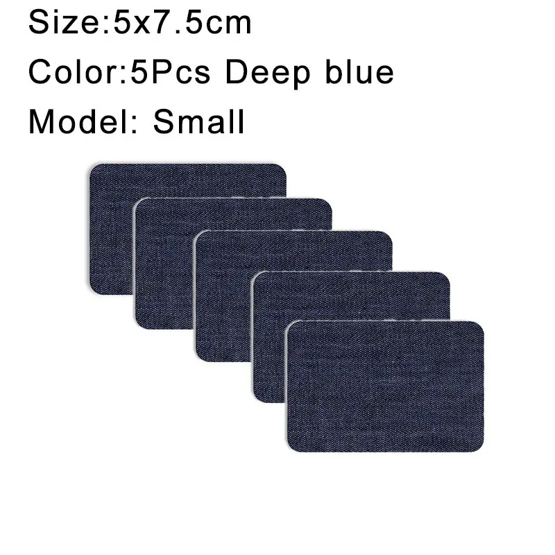 Premium Denim Iron-On Patches Set - Self-Adhesive Jean Repair & DIY Sewing Kit
