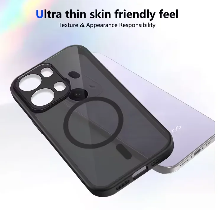 Armor Matte Frosted Clear Magnetic Wireless Charging Case
