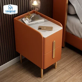 Narrow Smart Nightstands Modern Living Room Smart Small Bedside Table Wireless Charging Balcony Library Muebles Hotel Furnitur 1