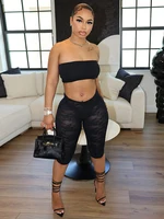 Nichole Strapless Mini Tube Capri Set 1