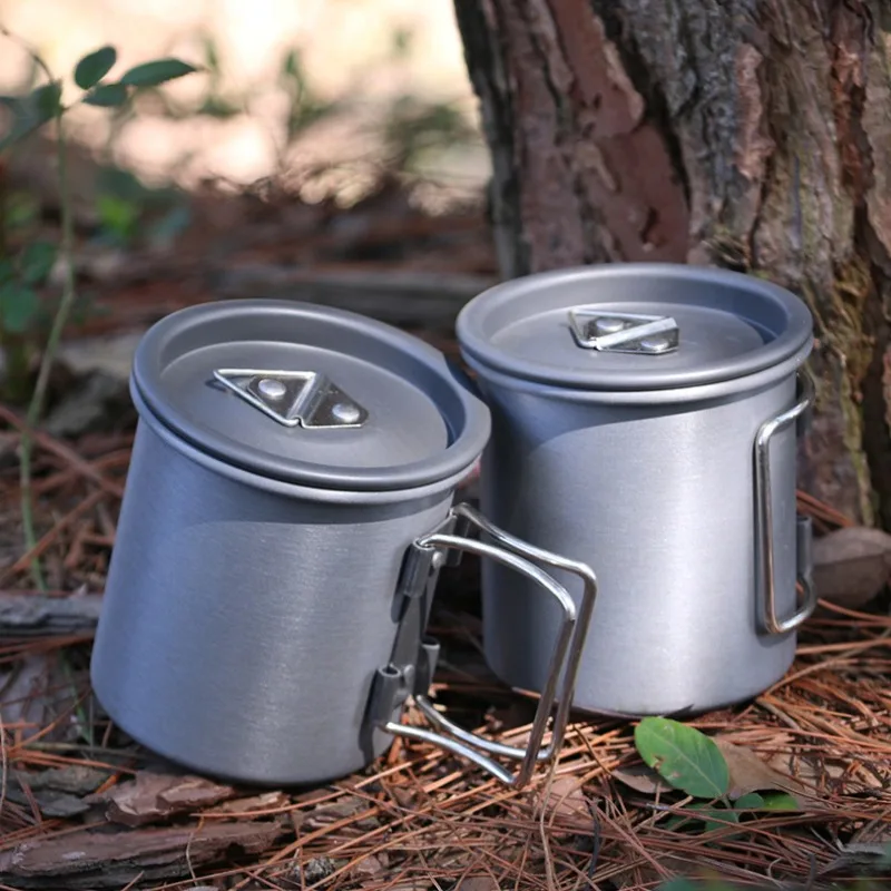 Folding cup 200ml/300ml portable home titanium kitchen tableware