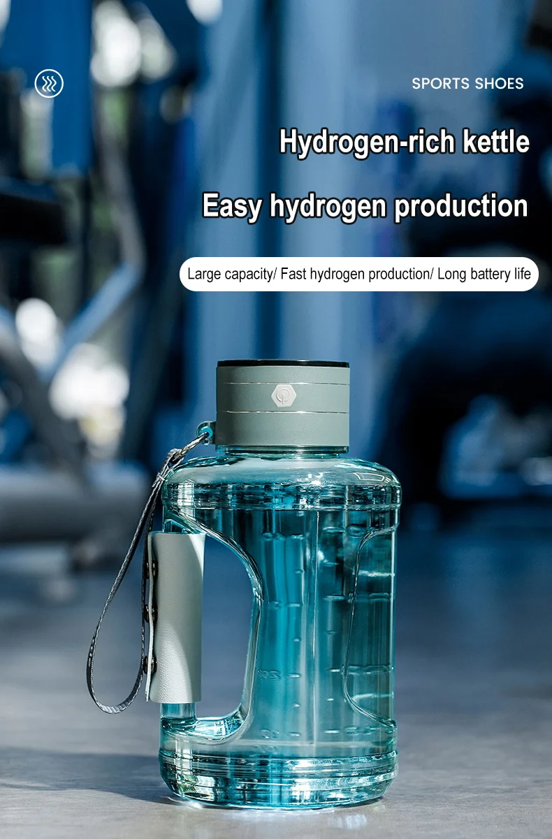 Description Picture 2 of item1.5L Hydrogen-Rich Water Cup Container Portable Hydrogen Water Bottle Gym Sports Fitness Hydrogen-Rich Sports Water Kettle