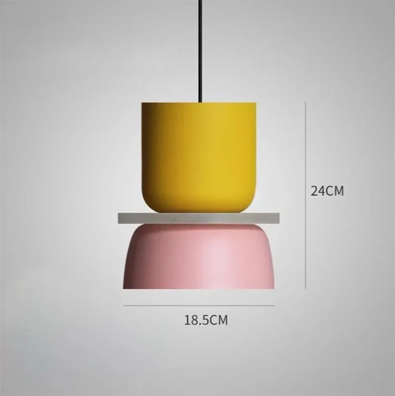 New Modern Pendant Lamp Led Nordic Hanging Suspension Bedside Living Bedroom Study Bar Dining Room Lighting Macaron Decor Lights 4