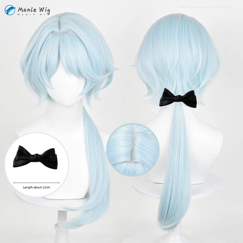 

Парик Misha для косплея, длиной 70 см, искусственный синий парик Misha, парики из аниме, термостойкие синтетические волосы, искусственный парик с шапочкой