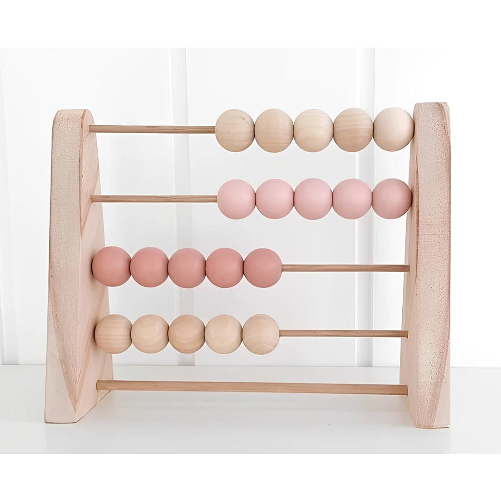 Wood Abacus Toy Counting Plaything Simple Design Math Learning Toys