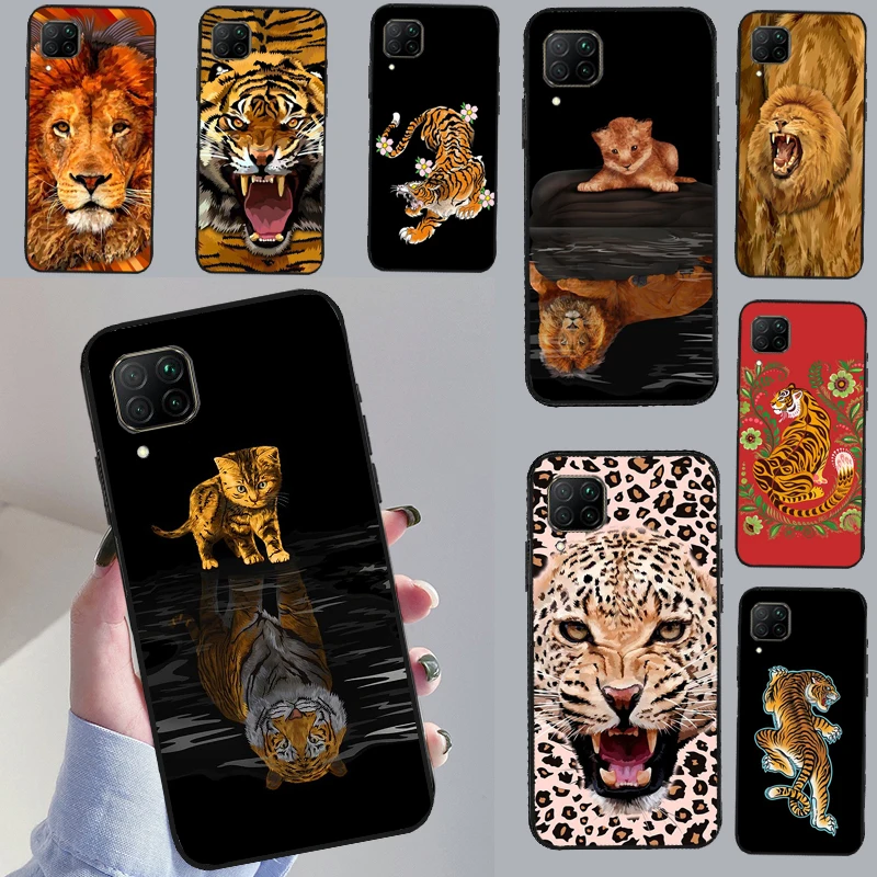 Милый чехол с кошками, львом, тигром, леопардом для Honor Magic 5 Pro 50 70 90 X8 X7a X9a Huawei P Smart Nova 9 5T P60 P40 P20 P30 Lite