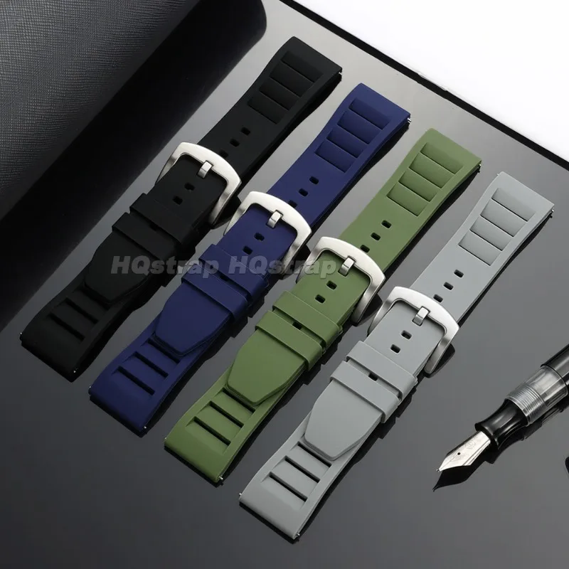 Waterproof Sport Silicone Watch Strap - Quick Release Soft Bracelet Replacement
