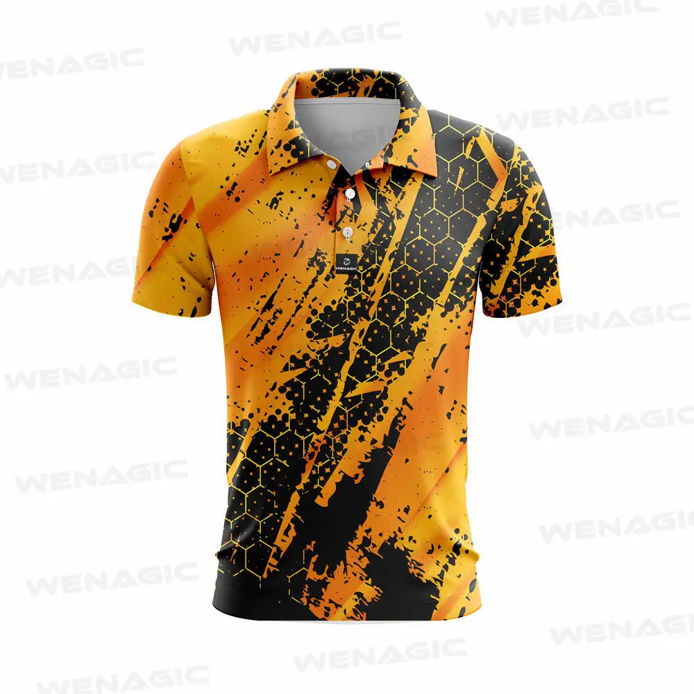 Summer Fashion New Short Sleeve Golf Apparel Men's POLO Shirt T-Shirt Top Table Tennis Clothes Outdoor Sports Casual T-Shirt