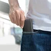 PU Leather Business Card Holder Men Credit Card Holder Large Capacity Wallets Women Metal Bank Card Case With Magnetic Shut 6