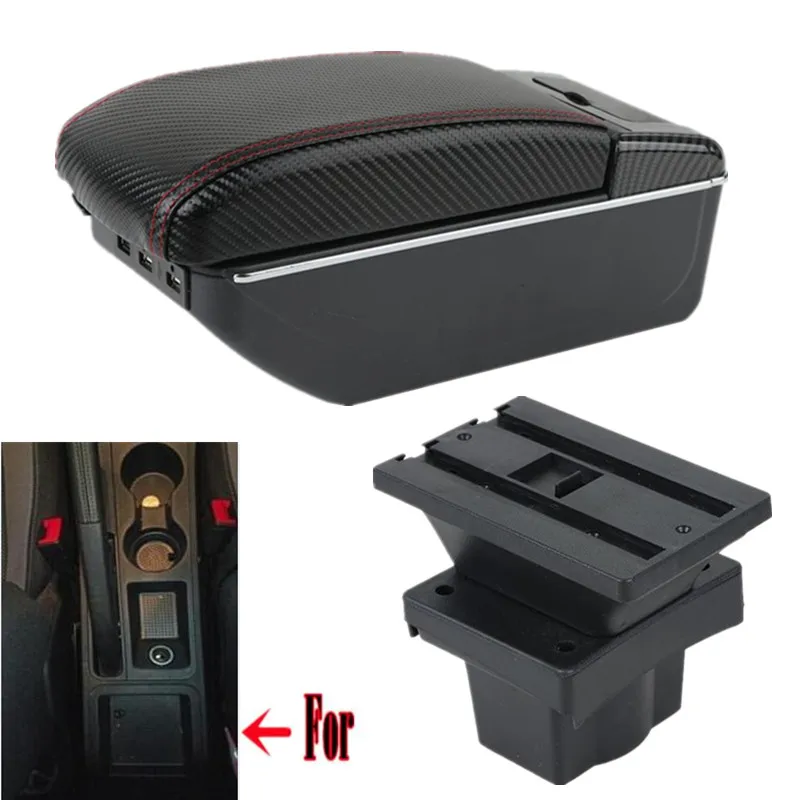 Carbon Fiber Armrest Box For Seat Arona Car Armrest For Seat Del