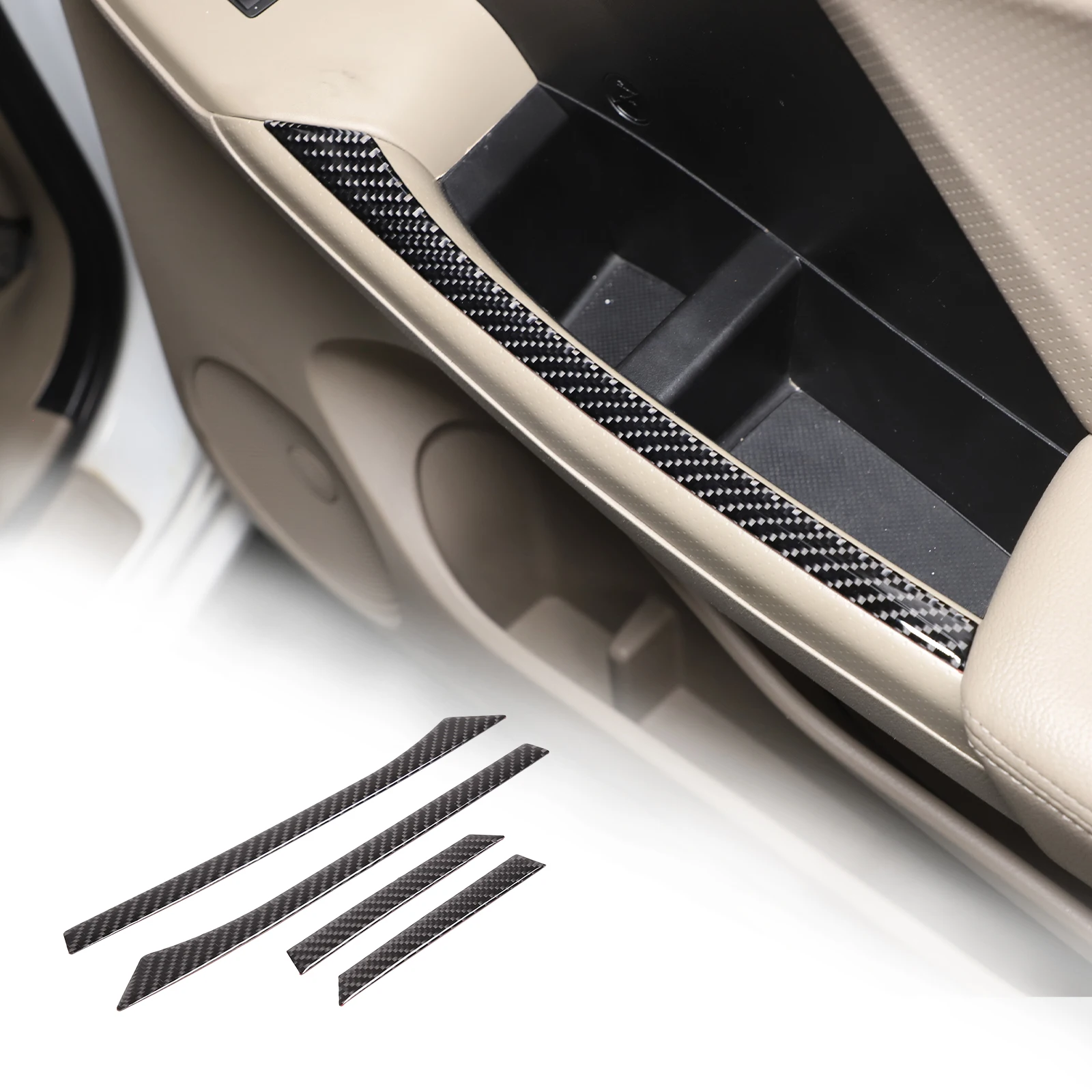 Adesivo Per Rivestimento Del Pannello Del Telaio Del Bracciolo Della Porta Interna Dell'Auto In Morbida Fibra Di Carbonio Per Honda Odyssey Rb3 Rb4 20