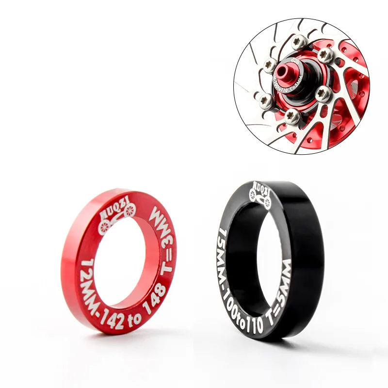 Muqzi 1 Pair Mountain Bike Hub Conversion Washer 3/5Mm Front Rear Hub Adapter  Gasket 100 To 110Mm/142 To 148Mm
