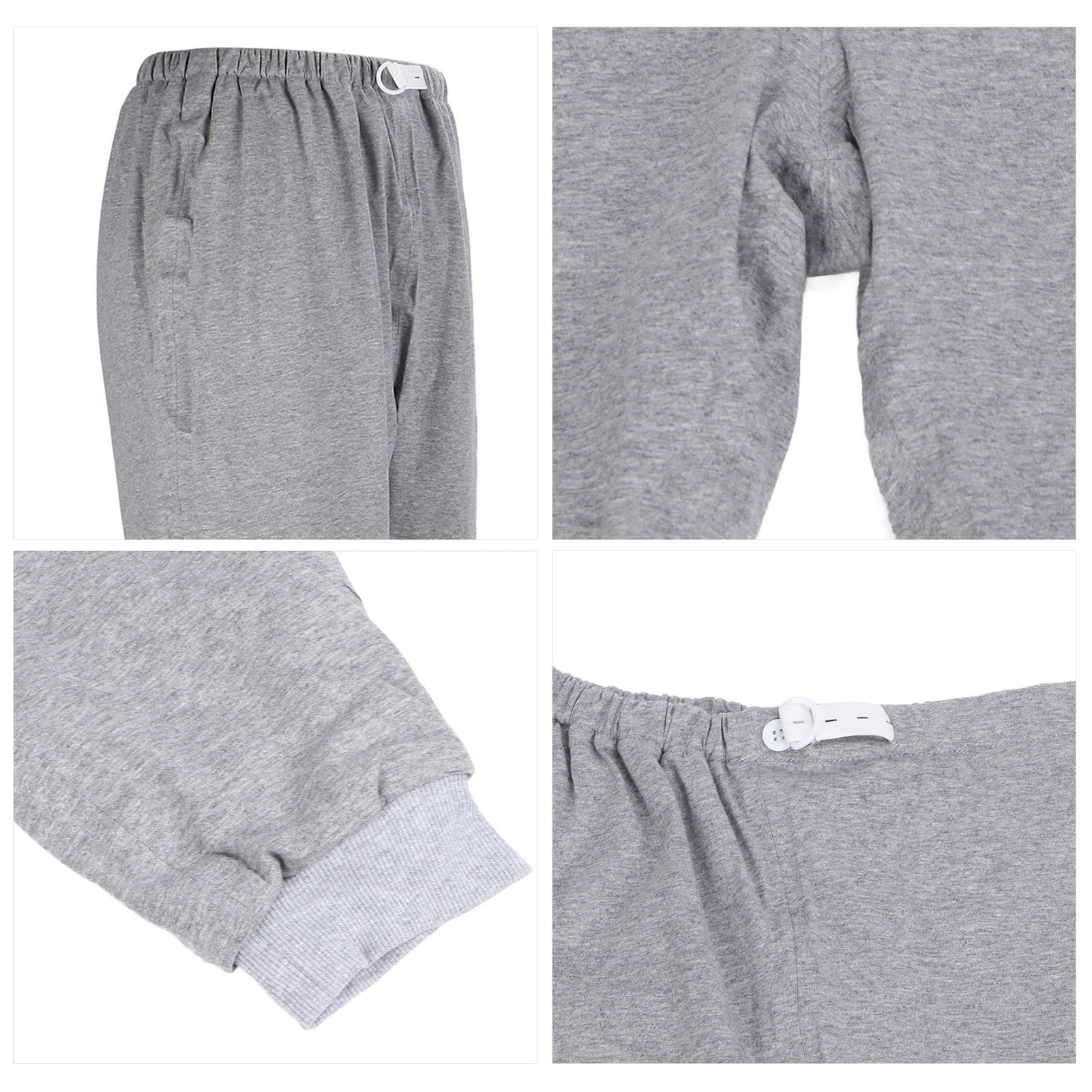 Waterproof Diaper Pants for Elderly Paralyzed Bedridden Breathable Adjustable Cotton Washable Incontinence Leak-proof Long Pants 6