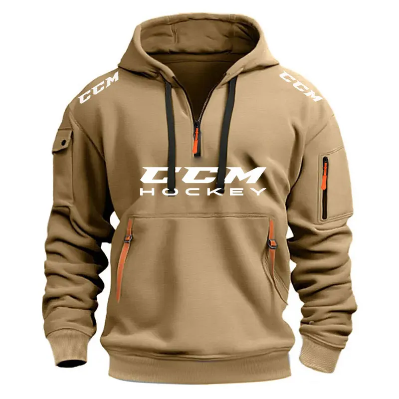 New Autumn Winter Autumn Winter Russia CCM HOCKEY Sports men's Hoodies Sweatshirts multi-pocket zipper loose casual hoodie coat 6