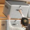 Foldable Clothes Storage Bins with Durable Handle Waterproof Wardrobe Sorting Storage Bucket Large Capacity Multifunction 1