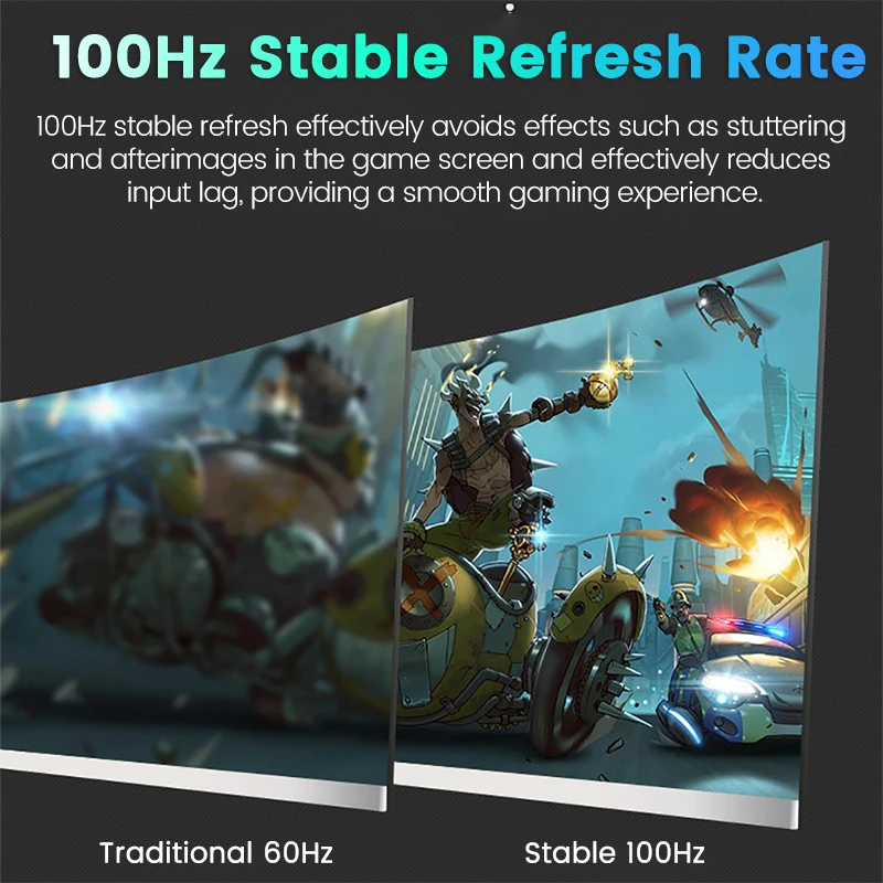 FHD 100Hz ũž , 1920*1080 100% SRGB, 1MS Freesync ӿ ǻ ÷, IPS VA Ŀ ƮƮ ũ, HDMI/DP, 24 ġ