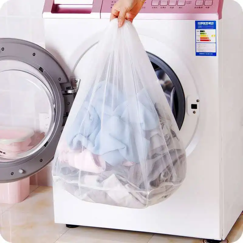 Large Washing Laundry Bag Mesh Organizer Net Dirty Bra Socks Underwear Shoe Storag Wash Machine Cover Clothes 4