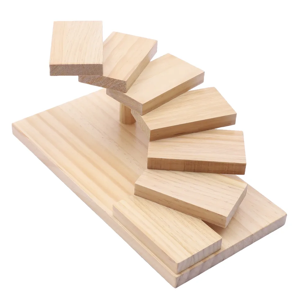 Durable Pine Wood Cake and Snack Display Stand