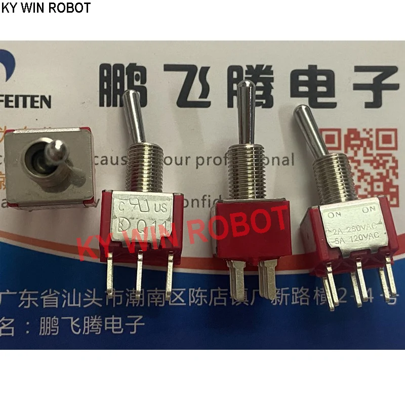 

1PCS/LOTS Q11 knob switch 6-pin 2-speed 1MD1T1B1M2QES vertical rocker power switch pin