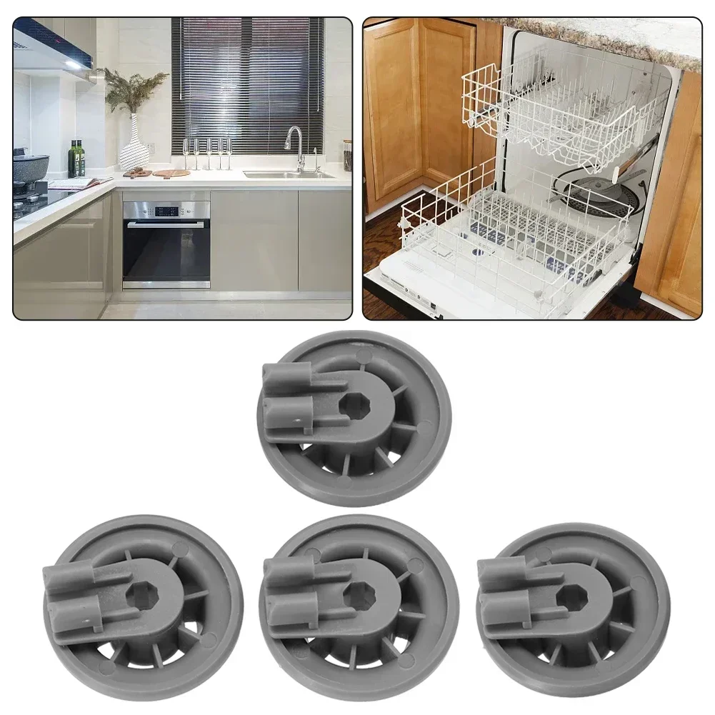 4Pcs Basket Roll Dishwasher Basket Wheels For Bosch For Siemens 611475 00611475 Dishwasher Replacement Spare Parts