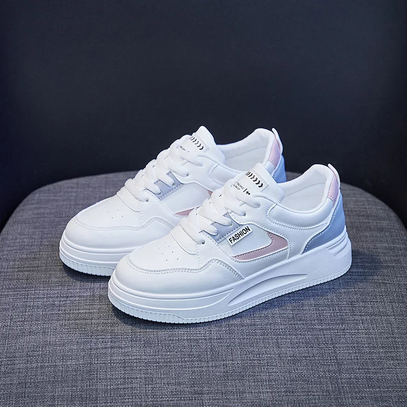 Spring Autumn Women's Platform Board Shoes Korean Version Casual Woman Students Thick Sole Sneakers Outdoor Trainers