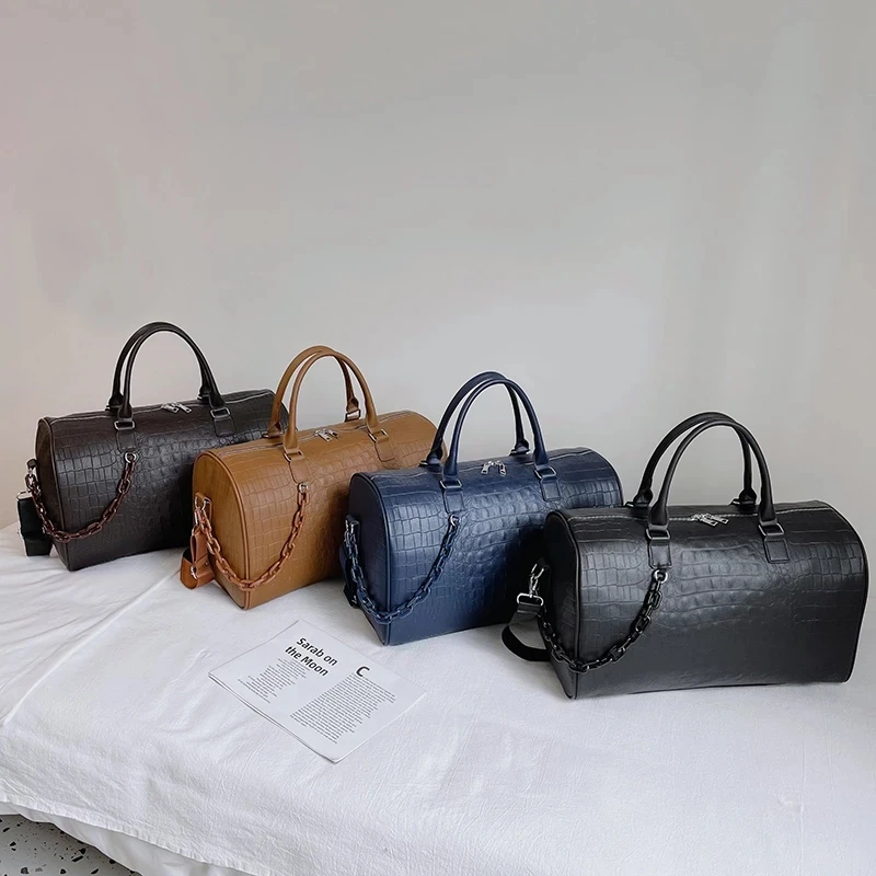 2022 New Fashion Crocodile Print Travel Bag Large Capacity Versatile Premium Leisure Bag Leather Shoulder Fitness bag