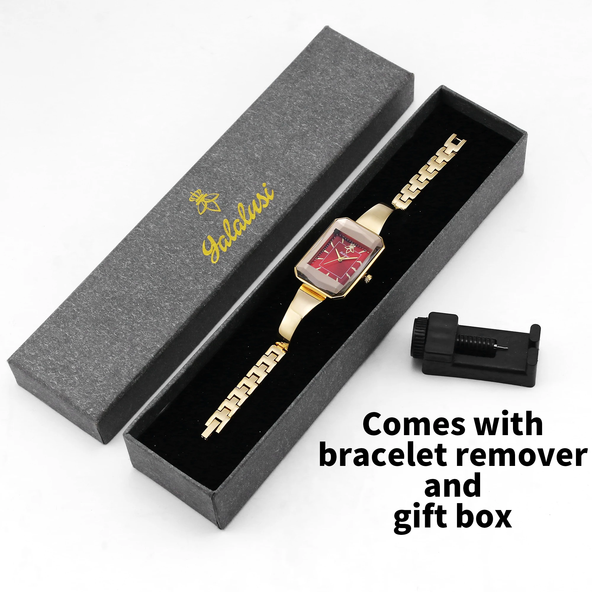 Elegant Women's Luxury Diamond-Studded Bracelet Watch - Water-Resistant Quartz Timepiece