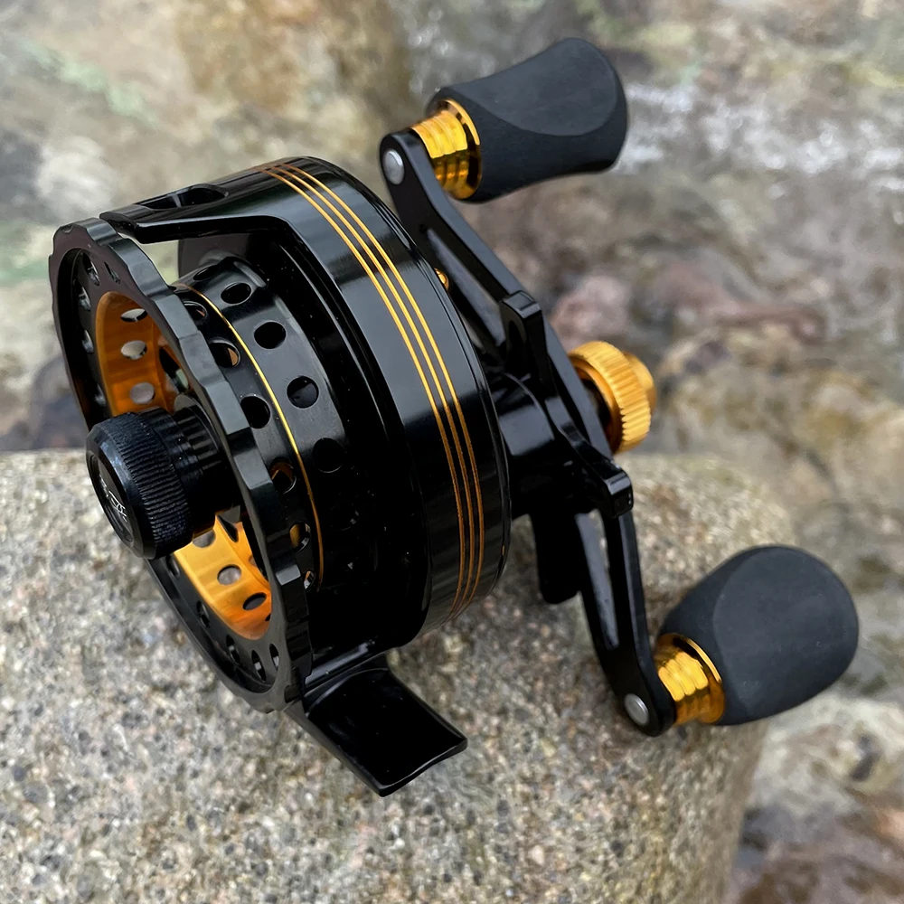 

All Metal Sea Fly Fishing Reel Winter Ice Fishing Wheel CNC-machined Raft Fly Reel Jigging Bait Reels Pike Carp Accessories
