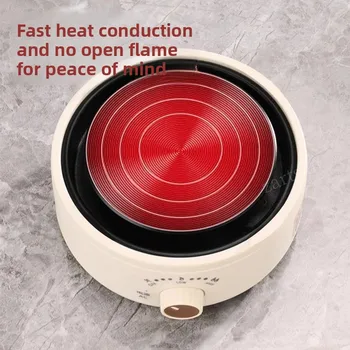 500W Electric Heating Base – Adjustable Temperature Coffee & Cookware Warmer 4