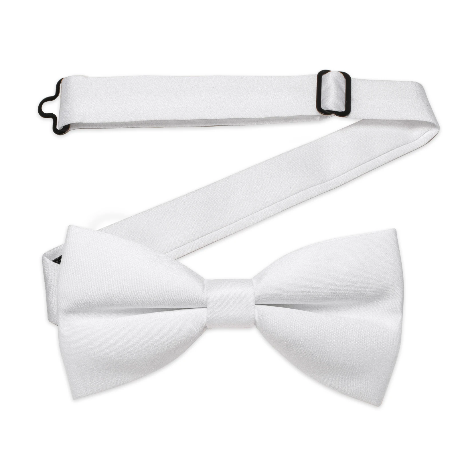 

Satin White Pre-tied Bowtie for Father and Son Wedding Family Party Adjustable Men's Bow Tie Boy Butterfly Knots галстук Gifts