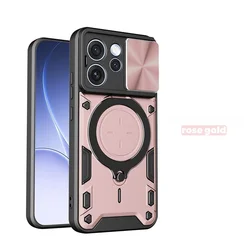 Custodia di protezione per obiettivo della fotocamera con supporto magnetico e anello per OPPO Reno Series
