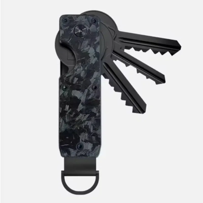 Sleek Metal Key Organizer - Compact & Secure Key Holder with Anti-Loss Design